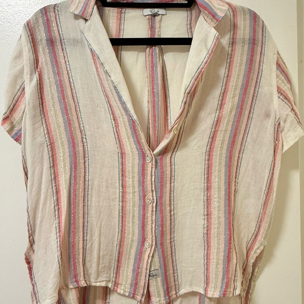 Rails Multicolor Striped Button-Down Shirt